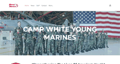 Desktop Screenshot of campwhiteyoungmarines.com